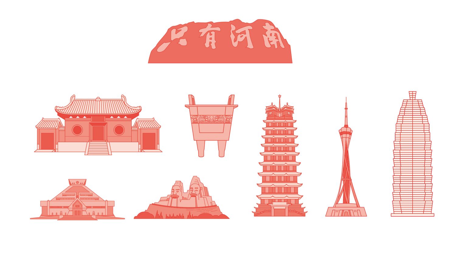 郑州地标文化元素